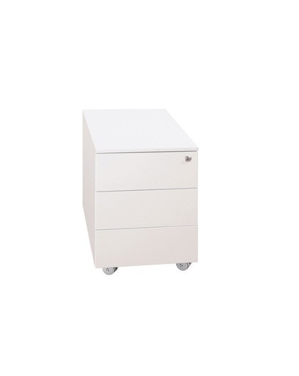 Cassettiere in metallo 3CASS. 40x59x54cm Bianco Kub8