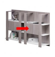 Coppia antine + paretine per libreria Concept FRASSINO TOSCANO