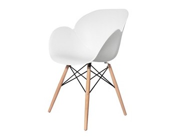 Sedia Kiwood Bianco/Legno Paperflow
