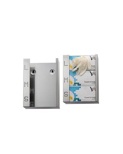 Dispenser per guanti monouso in acciaio inox