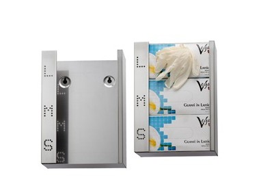 Dispenser per guanti monouso in acciaio inox