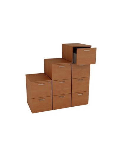 Classificatore 2 CASSETTI per cartelle sosp. H73,2cm Noce Chiaro - Filing