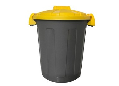 Contenitore portarifiuti Dusty 25Lt c/coperchio giallo