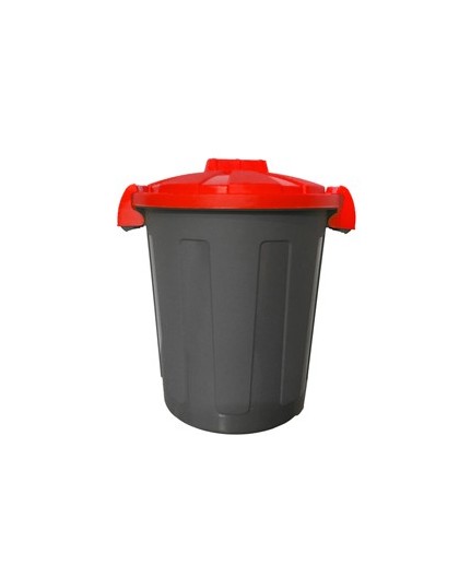 Contenitore portarifiuti Dusty 25Lt c/coperchio rosso