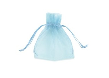 20 Sacchetti organza Milly 8,5x10cm celeste
