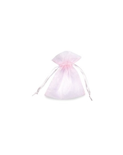 20 Sacchetti organza Milly 8,5x10cm rosa