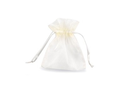 20 Sacchetti organza Milly 8,5x10cm avorio