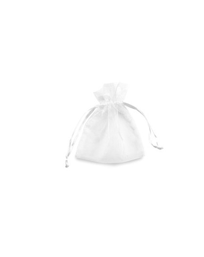 20 Sacchetti organza Milly 12,5x17cm bianco