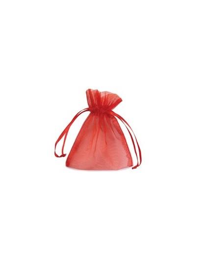 20 Sacchetti organza Milly 12,5x17cm rosso