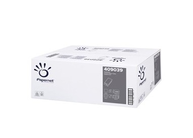 Pacco 266 asciugamani piegati a V goffrato onda Ecolabel Papernet