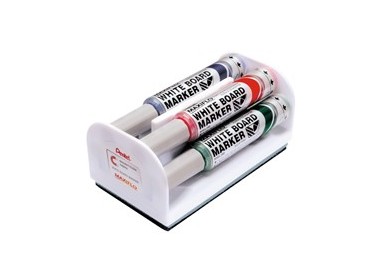 Set 4 marcatori Maxiflo MWL5M 6mm assort. + cancellino Pentel