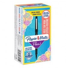 Value pack 30+6 pennarello Flair nylon nero punta 1.1mm Papermate