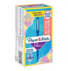 Value pack 30+6 Pennarello Flair nylon blu punta 1.1mm Papermate