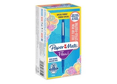 Value pack 30+6 Pennarello Flair nylon blu punta 1.1mm Papermate
