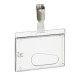 50 Portabadge rigido con clip 54X87mm 8950 Durable