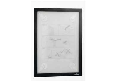 Cornice adesiva Duraframe® Wallpaper A4 21x29,7cm nero DURABLE