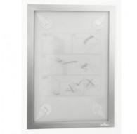 Cornice adesiva Duraframe® Wallpaper A4 21x29,7cm argento DURABLE