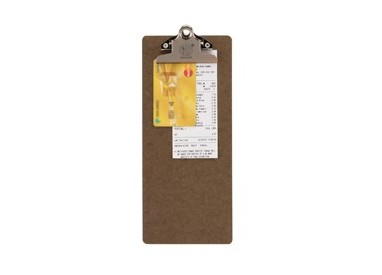 Porta Conto Clip in legno 27,7x11,4cm Securit