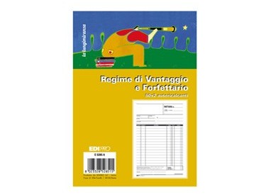Blocco fattura contribuenti min/forfett. 50x2 fogli autoric. 22X14.8 E5285A