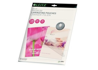 Scatola 25 pouches UDT A4 216X303mm 125mic Leitz