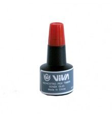 Inchiostro per cuscinetti a base alcool 30gr rosso Viva