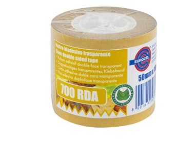 Nastro biadesivo 700RDA- 1"- 50mmx10mt - in termo singolo + etichetta Eurocel