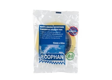 Nastro adesivo Ecophan 19mmx66mt in caramella Eurocel