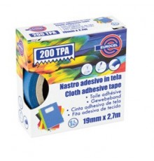 Nastro adesivo telato TPA blu 200 19mmx2,7mt Eurocel