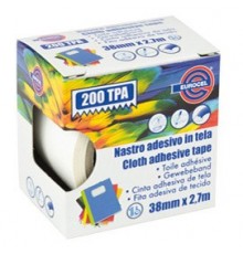 Nastro adesivo telato TPA bianco 200 38mmx2,7mt Eurocel