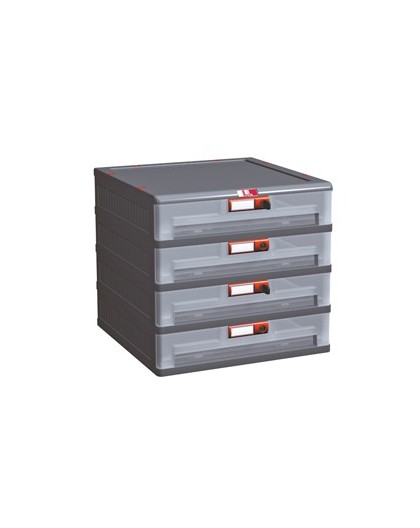 Cassettiera in PP 4 cassetti Mopla 104bis