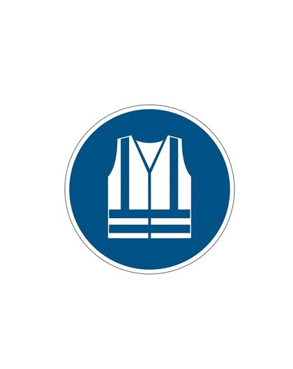Pittogramma adesivo da terra "DPI Gilet" Ø 43cm 1735 Durable