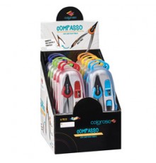 Espositore 12 compassi aste fisse colori assortiti RiPlast