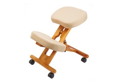 Sgabello ergonomico bianco Minneapolis F2902