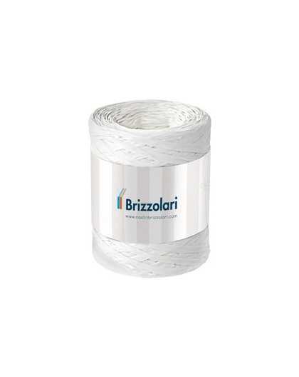 Rafia sintetica 6802 5mmx200mt colore bianco 01 Brizzolari
