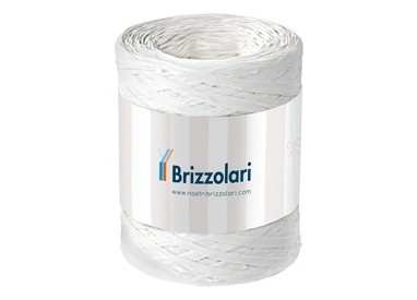 Rafia sintetica 6802 5mmx200mt colore bianco 01 Brizzolari