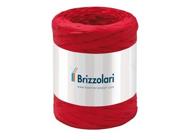 Rafia sintetica 6802 5mmx200mt colore rosso 07 Brizzolari