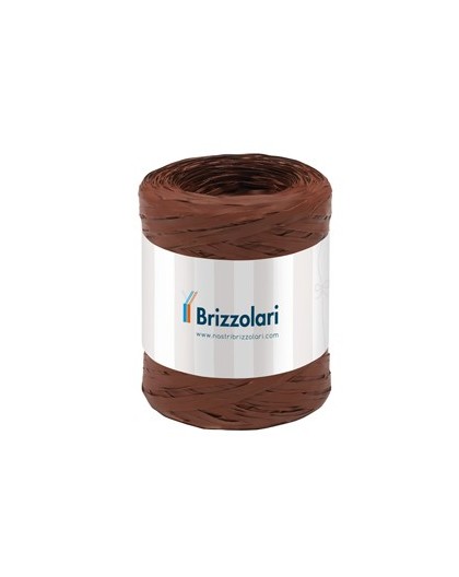 Rafia sintetica 6802 5mmx200mt colore marrone 14 Brizzolari