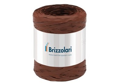 Rafia sintetica 6802 5mmx200mt colore marrone 14 Brizzolari