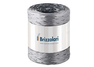 Rafia sintetica 6802 5mmx200mt colore argento 44 Brizzolari