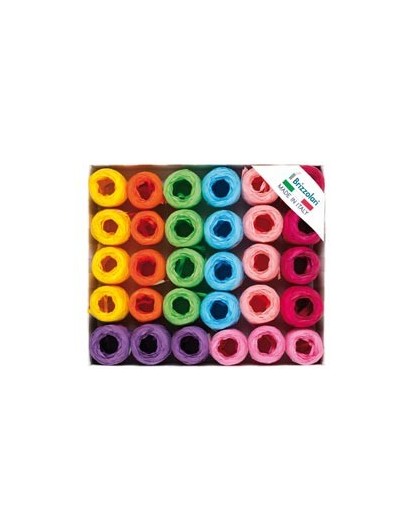 30 ovine rafia sintetica 6802 5mmx20mt assortimento primavera Brizzolari