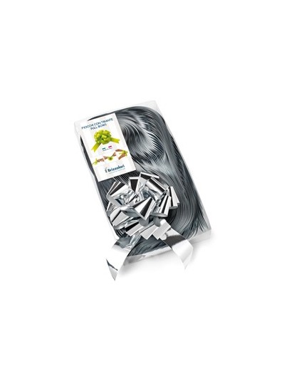 30 nastri strip metal 6870 31mm-Ø13cm colore argento 04 Brizzolari