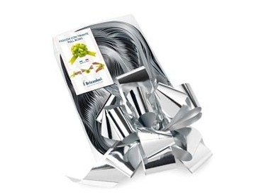 30 nastri strip metal 6870 50mm-Ø20cm colore argento 04 Brizzolari