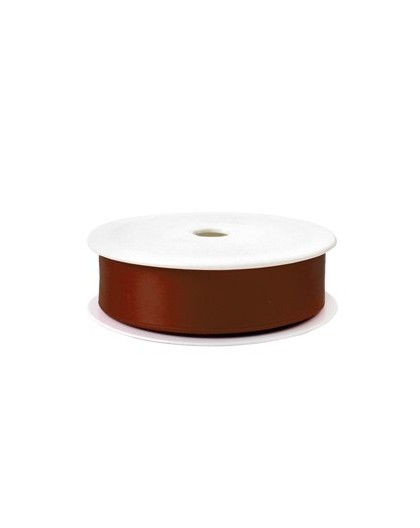 Nastro doppio raso 25mmx25mt colore marrone 57 Brizzolari