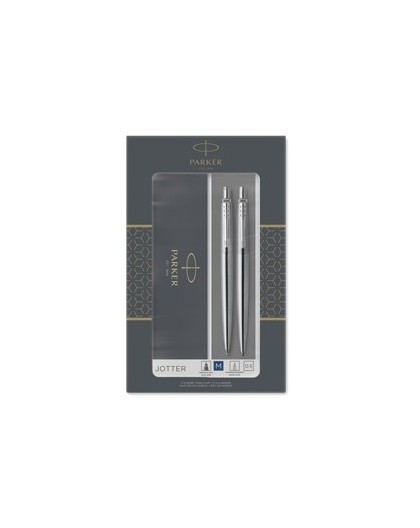 Gift Set portamine 0,5mm + sfera M Jotter stainless steel CT Parker