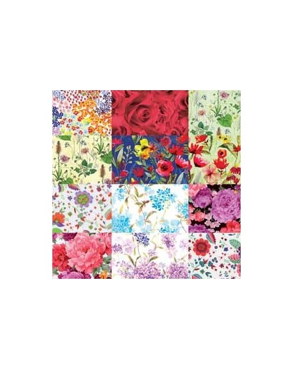 Scatola 100fg carta regalo Raso Fiori 70x100cm Rex Sadoch