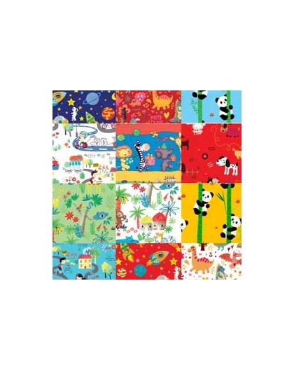 Scatola 100fg carta regalo Raso Bambini 70X100cm Rex Sadoch