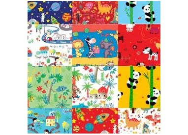 Scatola 100fg carta regalo Raso Bambini 70X100cm Rex Sadoch