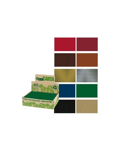 Scatola 100fg carta regalo Kraft Dark 70X100cm Rex Sadoch