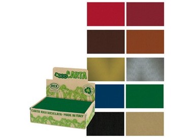 Scatola 100fg carta regalo Kraft Dark 70X100cm Rex Sadoch