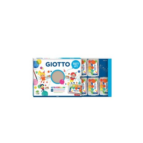 Set 8 astucci da 15 acquerellini Party Gifts Giotto